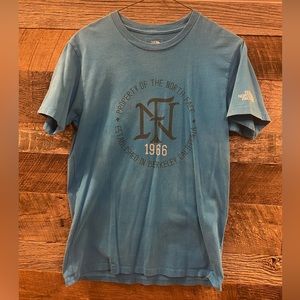 The North Face Graphic Tee Blue Sm w/ minor imperfections